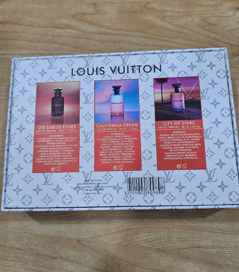 L*uis Vuitton Gift Set (Pack Of 3) Unisex