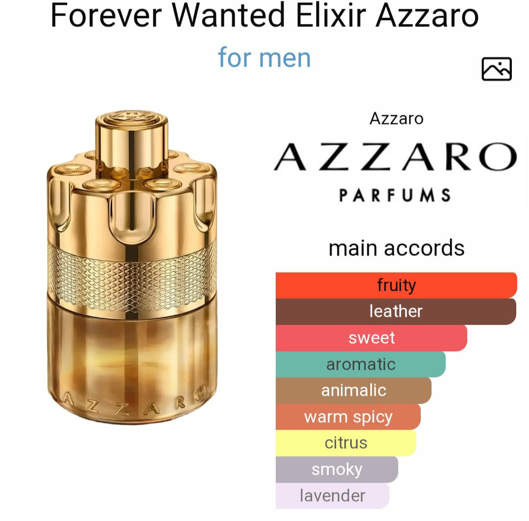 Az*aro Forever Wanted Elixir Parfum For Men 100ml