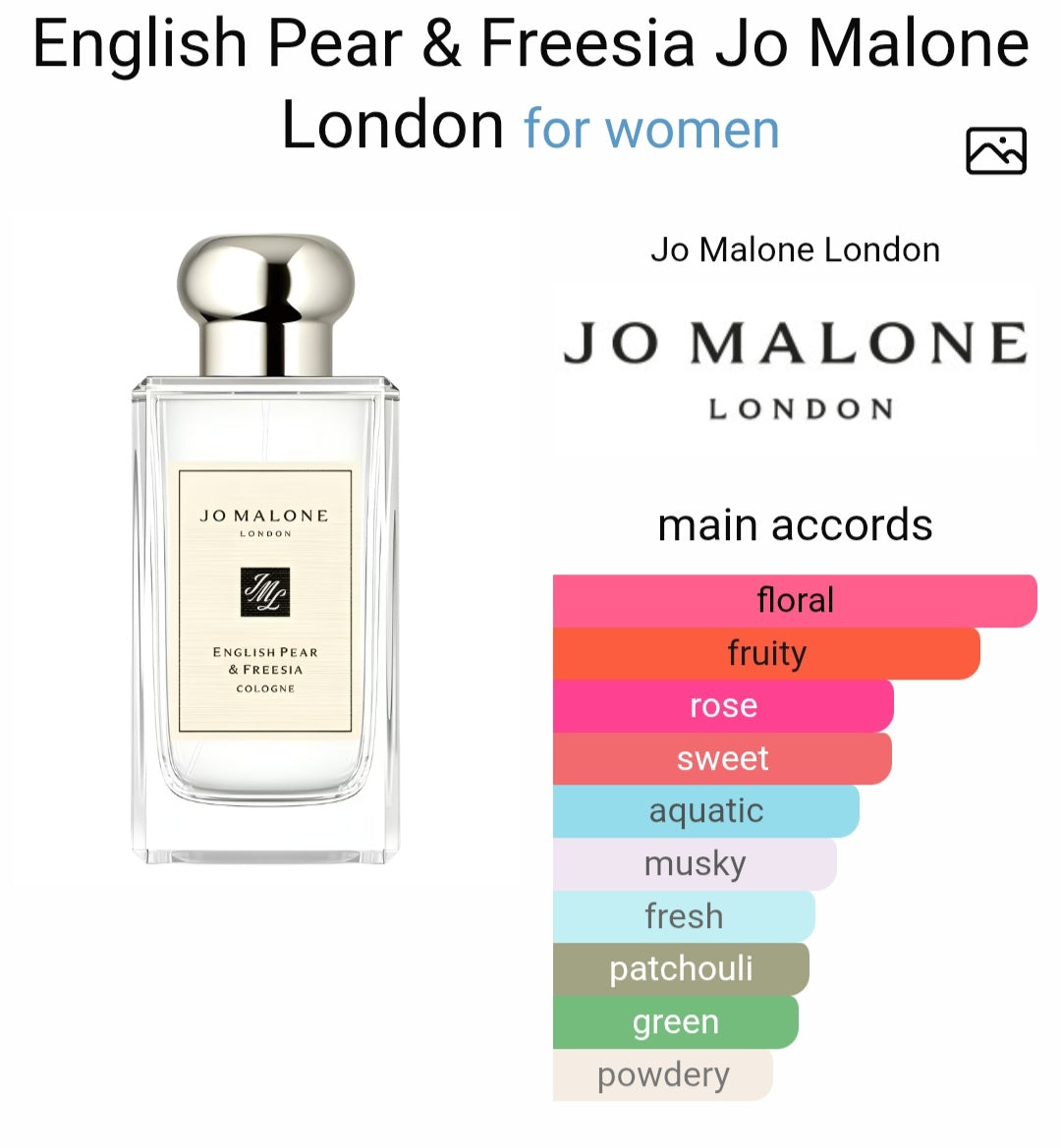 Jo M*lone London English Pear & Freesia • 100ml